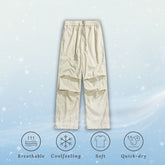 Pantalones de paracaídas de seda de hielo